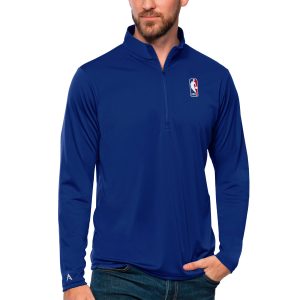 Antigua NBA Royal Fabulous Tribute Quarter Zip Pullover Top