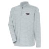 Antigua New Orleans Pelicans Heather Gray Determined Chic Quarter Zip Top