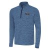 Antigua New Orleans Pelicans Heather Navy Cause Quarter Zip Top Fabulous
