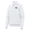 Antigua New Orleans Pelicans Women's White Victory Premium Quarter Zip Sweatshirt