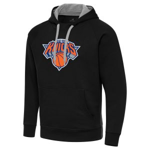 Antigua New York Knicks Black Big & Tall Victory Raglan Pullover Hoodie Unique