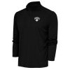 Antigua New York Knicks Eye - catching Black Metallic Logo Tribute Quarter Zip Top