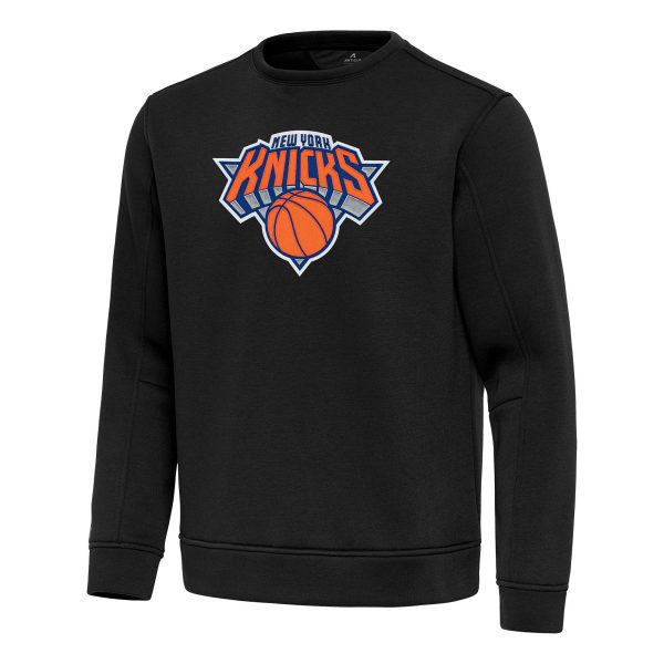 Antigua New York Stylish Knicks Black Relevant Pullover Sweatshirt