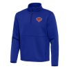 Antigua New York Knicks Blue Twist Quarter Zip Pullover Stylish Top