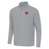 Antigua New York Knicks Unique Gray Intent Quarter Zip Top