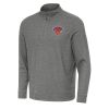 Antigua New Eye - catching York Knicks Heather Black Subtle Quarter Zip Sweatshirt