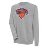 Antigua New York Knicks Heather Stylish Gray Victory Pullover Sweatshirt