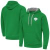 Antigua New York Knicks Kelly Green St. Patrick's Day Victory Raglan Pullover Hoodie Trendy