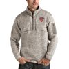 Antigua New York Gorgeous Knicks Natural Fortune Quarter Zip Pullover Jacket