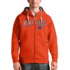 Antigua New York Knicks Orange Victory Full Elegant Zip Hoodie