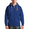 Antigua Chic New York Knicks Royal Logo Victory Full Zip Hoodie