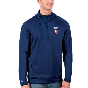 Antigua New York Knicks Royal NBA 75th Anniversary Big Gorgeous & Tall Generation Quarter Zip Pullover Jacket