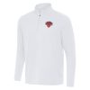 Antigua Eye - catching New York Knicks White Intent Quarter Zip Top