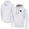 Antigua Chic New York Knicks White St. Patrick's Day Victory Raglan Pullover Hoodie