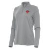 Antigua New York Knicks Women's Premium Gray Reprocess Quarter Zip Top