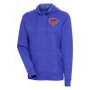 Antigua New York Knicks Women's Heather Blue Action Pullover Stylish Hoodie