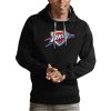 Antigua Oklahoma City Thunder Black Team Logo Fabulous Victory Pullover Hoodie