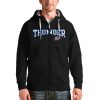 Antigua Oklahoma City Thunder Black Elegant Victory Full Zip Hoodie