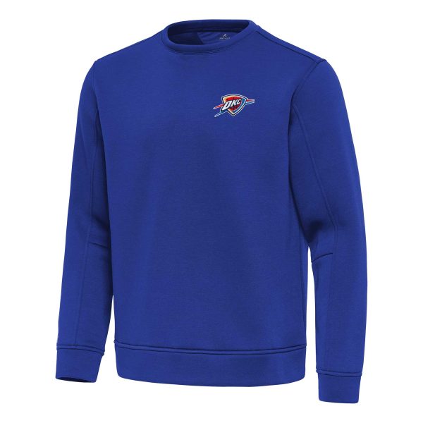 Antigua Oklahoma City Thunder Blue Relevant Pullover Eye - catching Sweatshirt