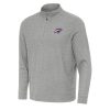 Antigua Oklahoma City Thunder Heather Gray Subtle Quarter Zip Sweatshirt Gorgeous