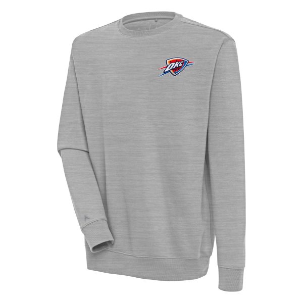 Antigua Oklahoma City Thunder Heather Gray Victory Pullover Gorgeous Sweatshirt