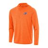 Antigua Oklahoma Gorgeous City Thunder Heather Orange Tidy Quarter Zip Hoodie