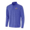 Antigua Oklahoma Trendy City Thunder Heather Royal Bright Quarter Zip Top