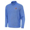 Antigua Oklahoma City Thunder Premium Heather Royal Subtle Quarter Zip Sweatshirt