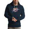 Antigua Oklahoma City Fabulous Thunder Navy Team Logo Victory Pullover Hoodie