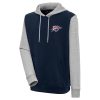 Antigua Oklahoma Gorgeous City Thunder Navy/Heather Gray Victory Colorblock Pullover Hoodie