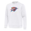 Antigua Oklahoma City Thunder White Relevant Pullover Sweatshirt Stylish