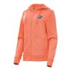 Antigua Oklahoma City Thunder Women's Heather Orange Seeker Full Zip Gorgeous Hoodie Jacket