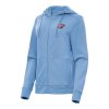 Antigua Oklahoma City Thunder Women's Heather Eye - catching Powder Blue Seeker Full Zip Hoodie Jacket