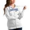 Antigua Oklahoma City Thunder Women's White Team Victory Eye - catching Full Zip Hoodie