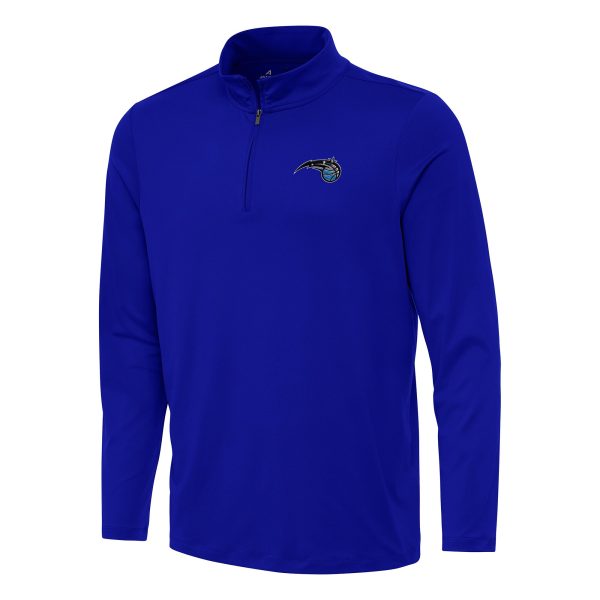 Antigua Trendy Orlando Magic Blue Reprocess Quarter Zip Top
