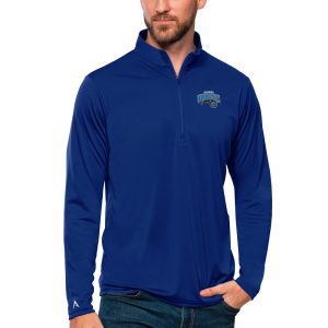 Antigua Orlando Magic Blue Tribute Quarter Zip Pullover Top Gorgeous