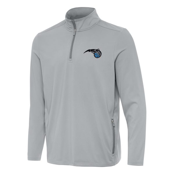 Antigua Orlando Premium Magic Gray Perilous Quarter Zip Sweatshirt