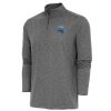 Antigua Orlando Magic Heather Elegant Black Hunk Quarter Zip Pullover Top