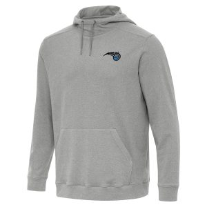 Antigua Orlando Magic Heather Gray Cloud Eye - catching Pullover Hoodie