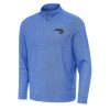 Antigua Orlando Magic Chic Heather Royal Subtle Quarter Zip Sweatshirt