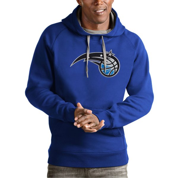 Antigua Orlando Magic Royal Trendy Team Logo Victory Pullover Hoodie