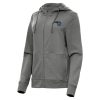 Antigua Orlando Magic Women's Heather Stylish Charcoal Seeker Full Zip Hoodie Jacket
