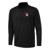 Antigua Philadelphia 76ers Black Reprocess Quarter Zip Top Gorgeous