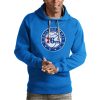 Antigua Philadelphia 76ers Blue Gorgeous Team Logo Victory Pullover Hoodie