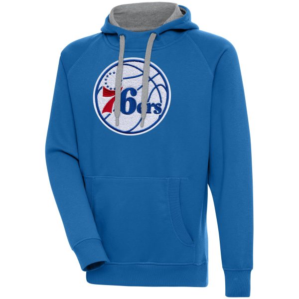 Antigua Philadelphia 76ers Blue Victory Pullover Fabulous Hoodie