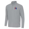 Antigua Philadelphia 76ers Gray Stylish Intent Quarter Zip Top