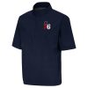 Antigua Philadelphia 76ers Stylish Navy Brisk Quarter Zip Windbreaker