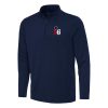 Antigua Philadelphia Trendy 76ers Navy Reprocess Quarter Zip Top