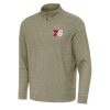 Antigua Philadelphia 76ers Olive Subtle Eye - catching Quarter Zip Sweatshirt