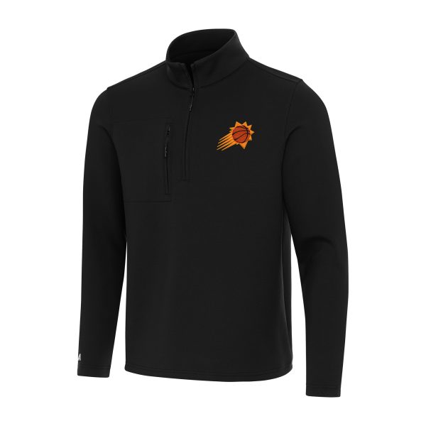 Antigua Phoenix Suns Stylish Black Insider Quarter Zip Top
